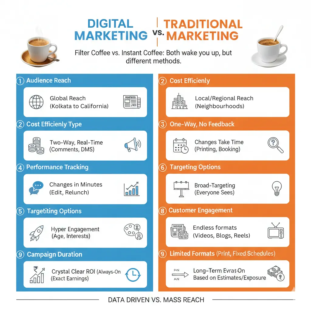 Digital Marketing vs. Traditional Marketing