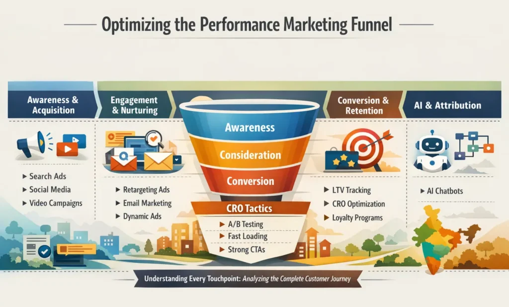 Performance Marketing Funnel Optimization Flow