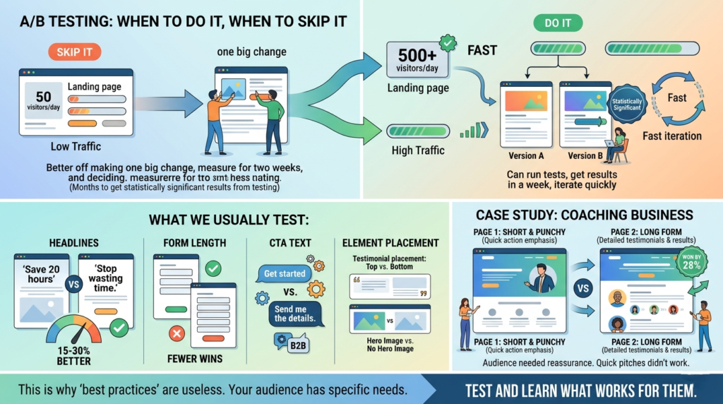 A/B Testing Guide Infographic