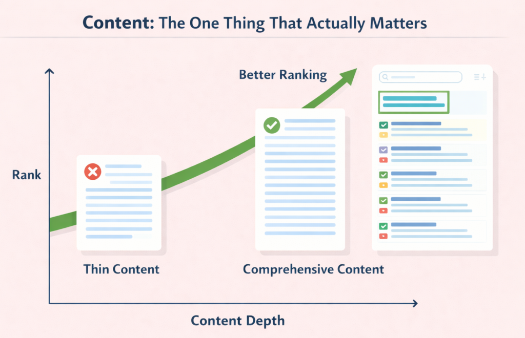 Content Depth Infographic For Better Rankings