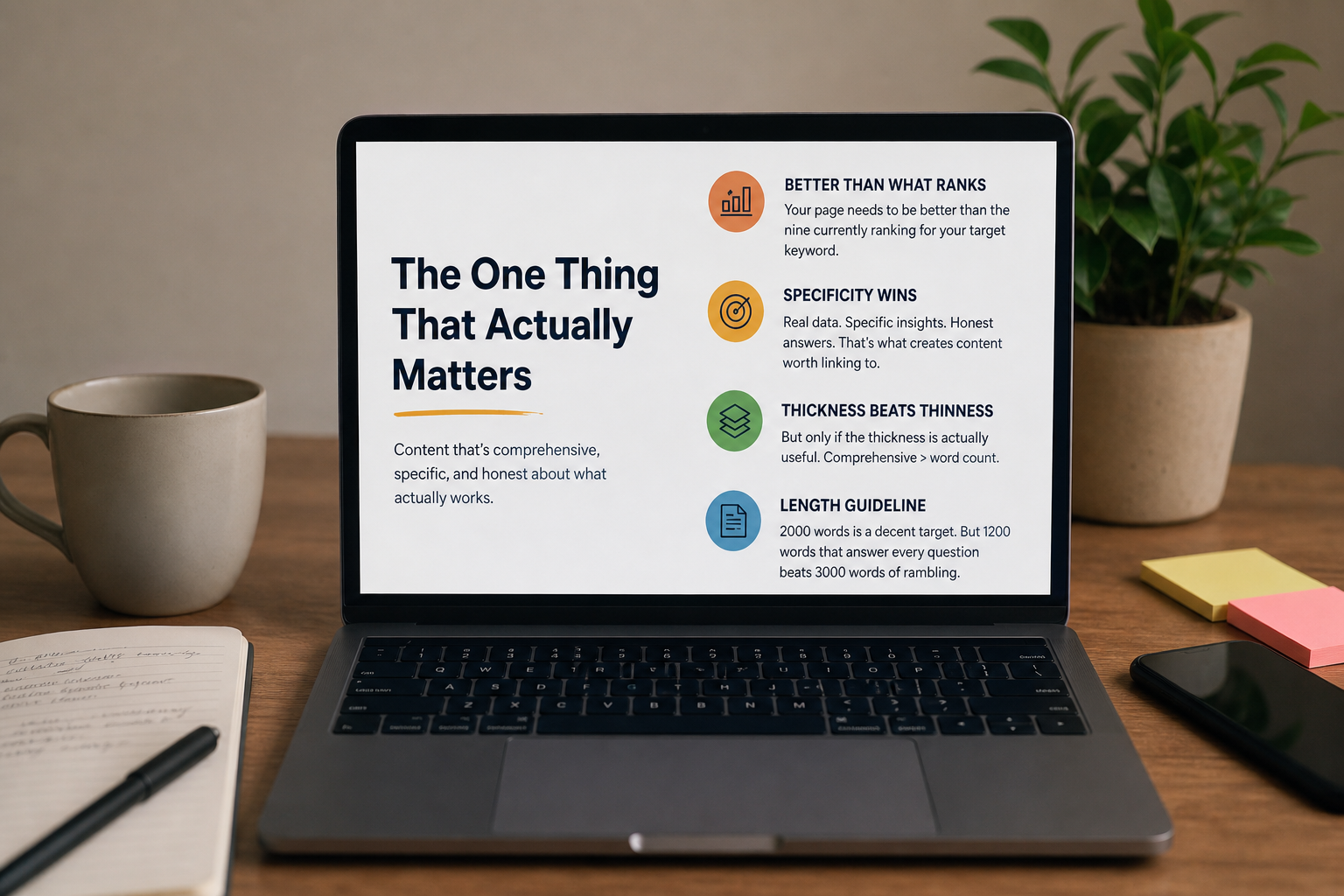 Content Depth Infographic For Better Rankings