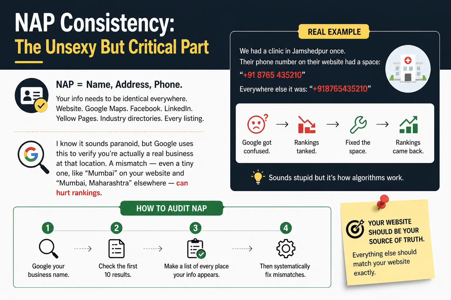 NAP Consistency Ranking Factors Guide