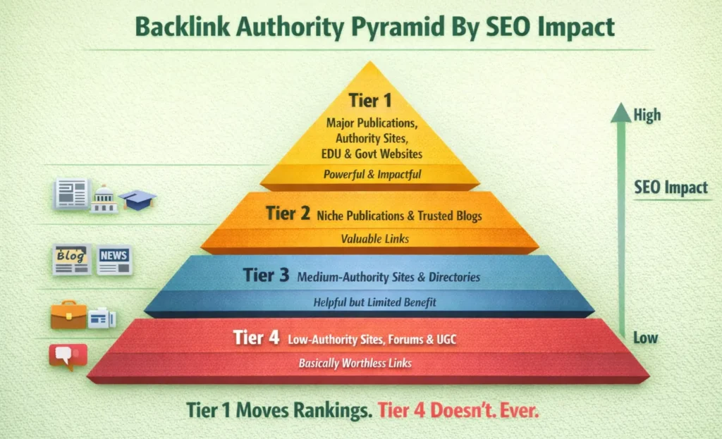 Backlink Authority Pyramid By SEO Impact