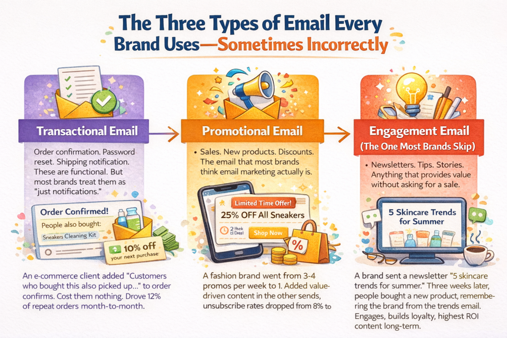 Three Types Of Email Marketing Explained