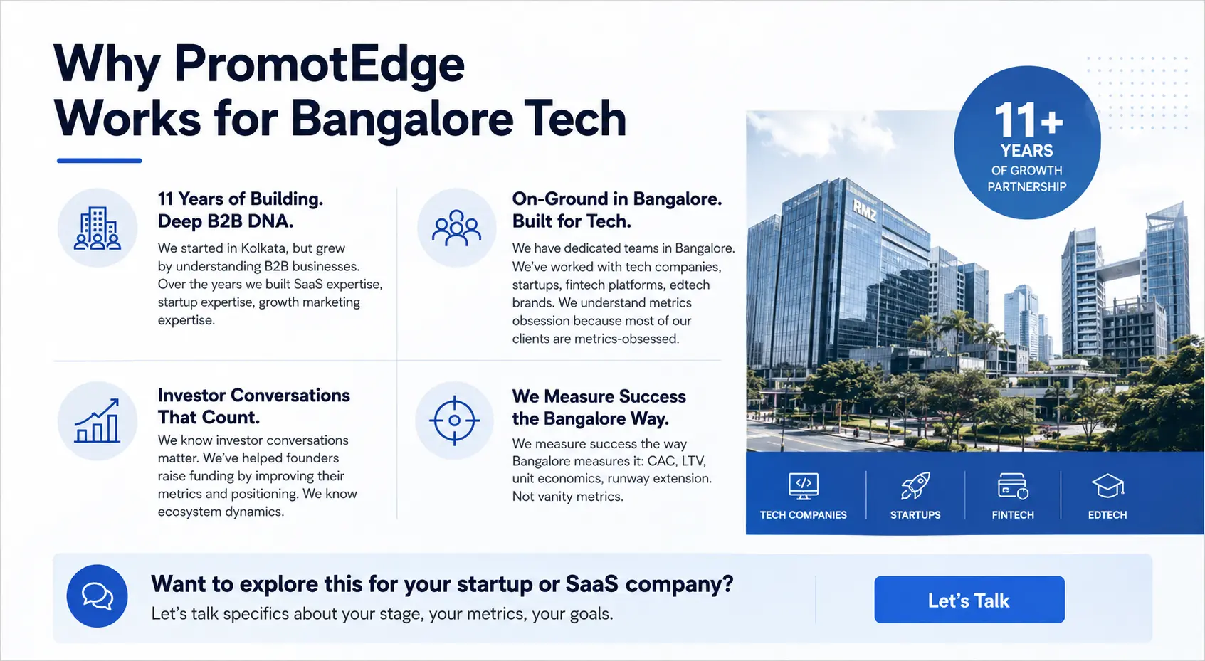 PromotEdge Bangalore Tech Infographic
