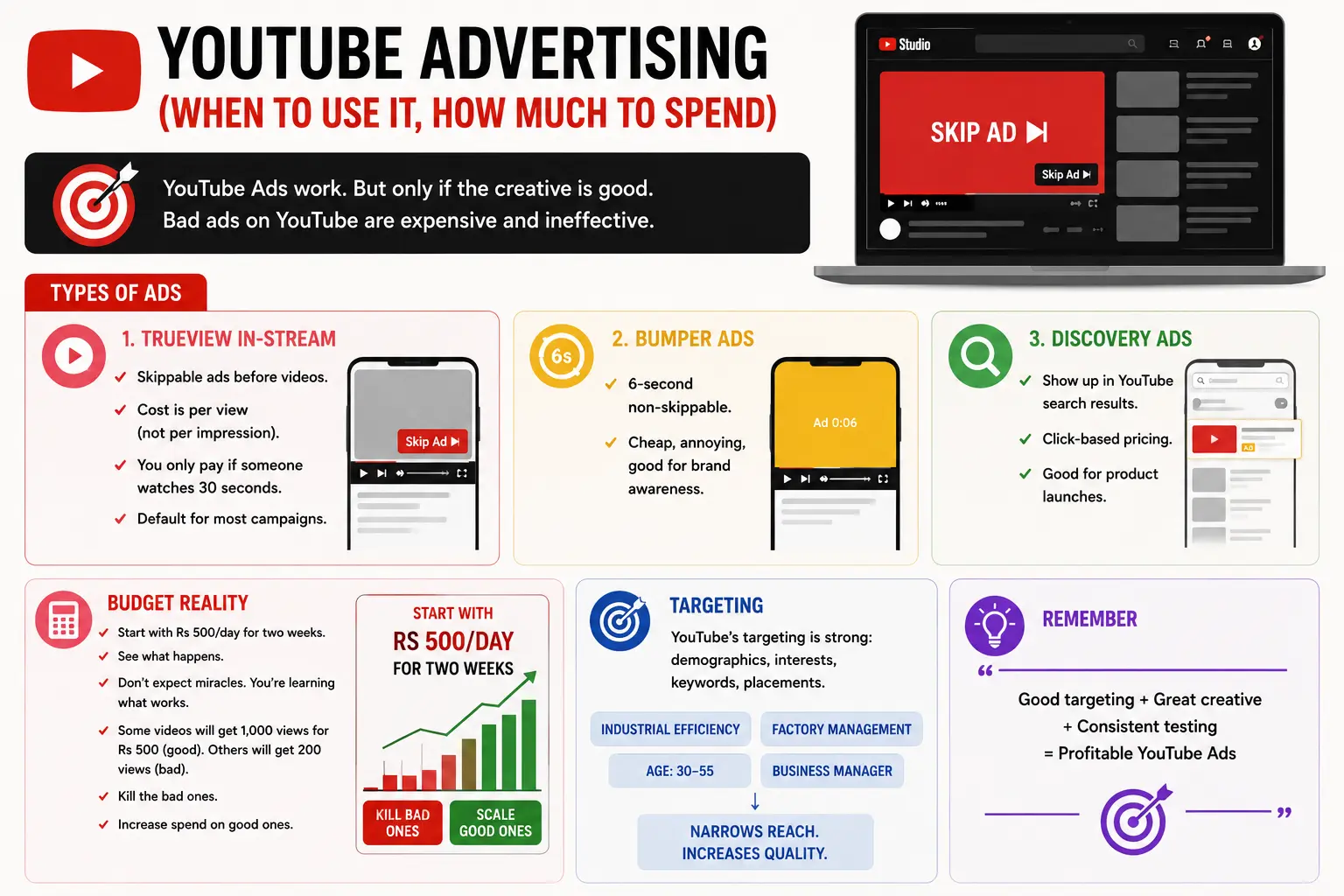 YouTube Ads Budget & Targeting Guide