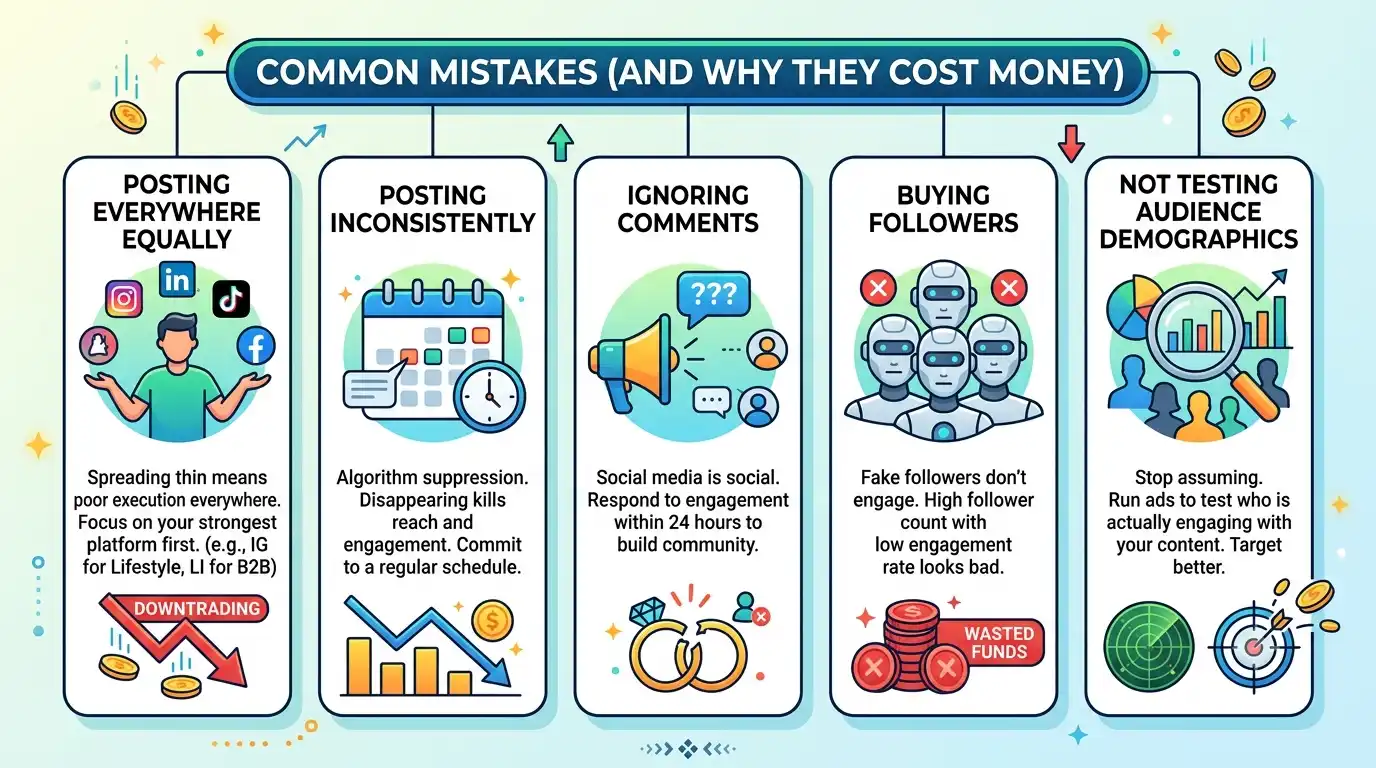 Social Media Common Mistakes