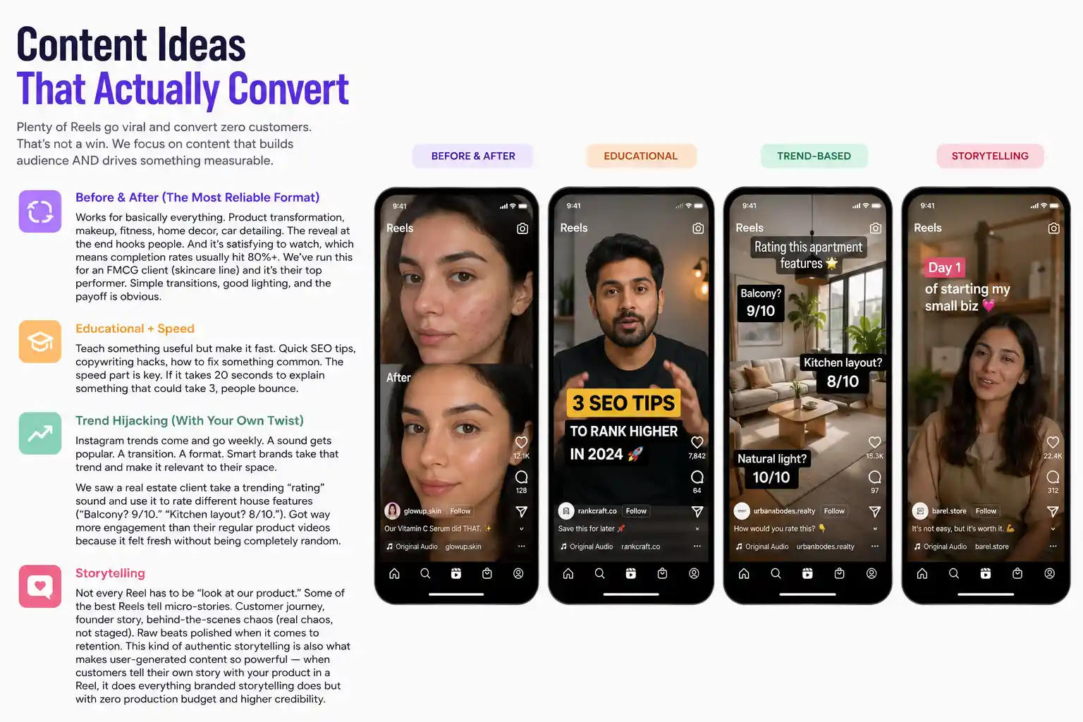 High-Converting Reels Ideas