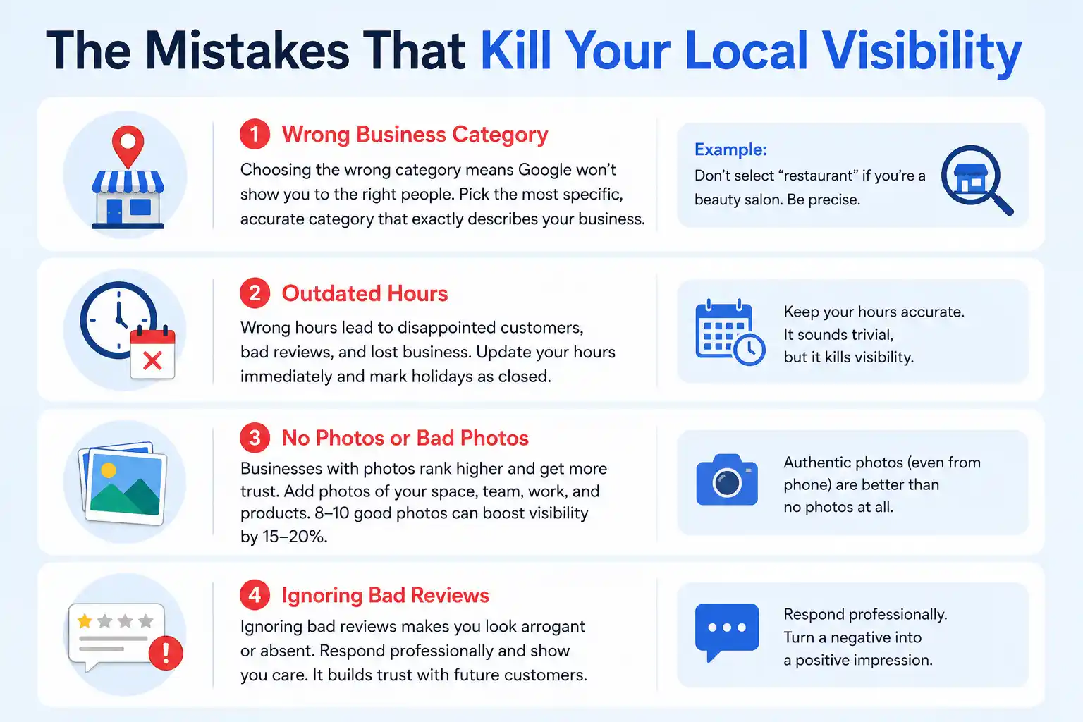 Local Visibility Mistakes Guide