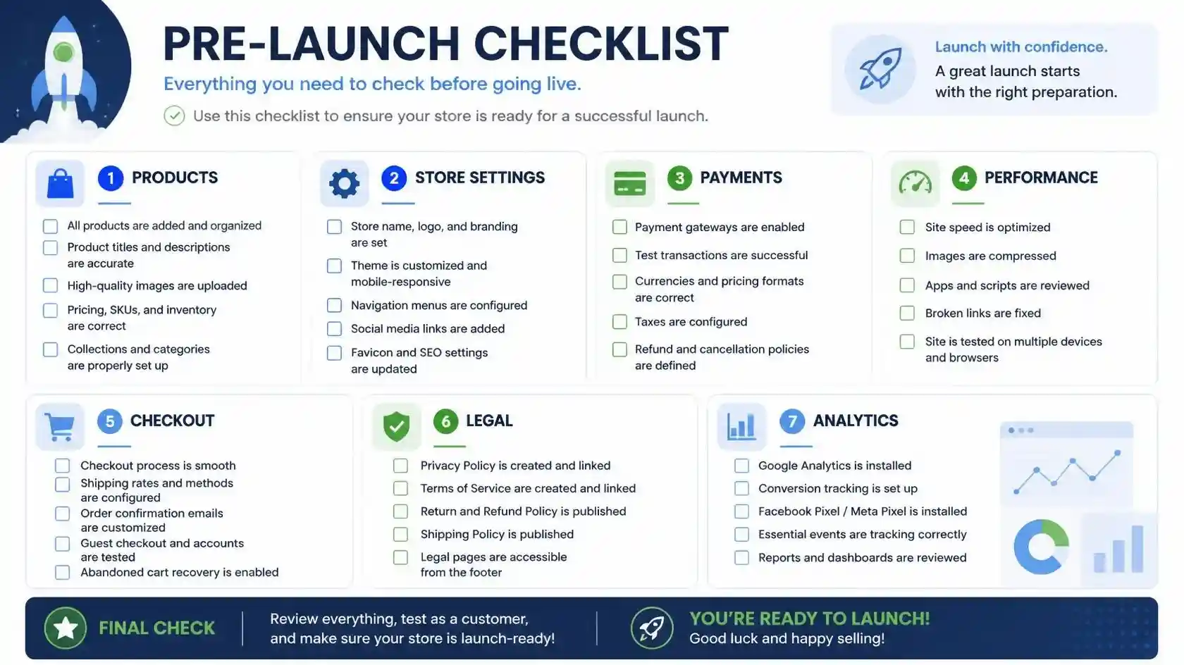 Pre Launch Checklist in Detail