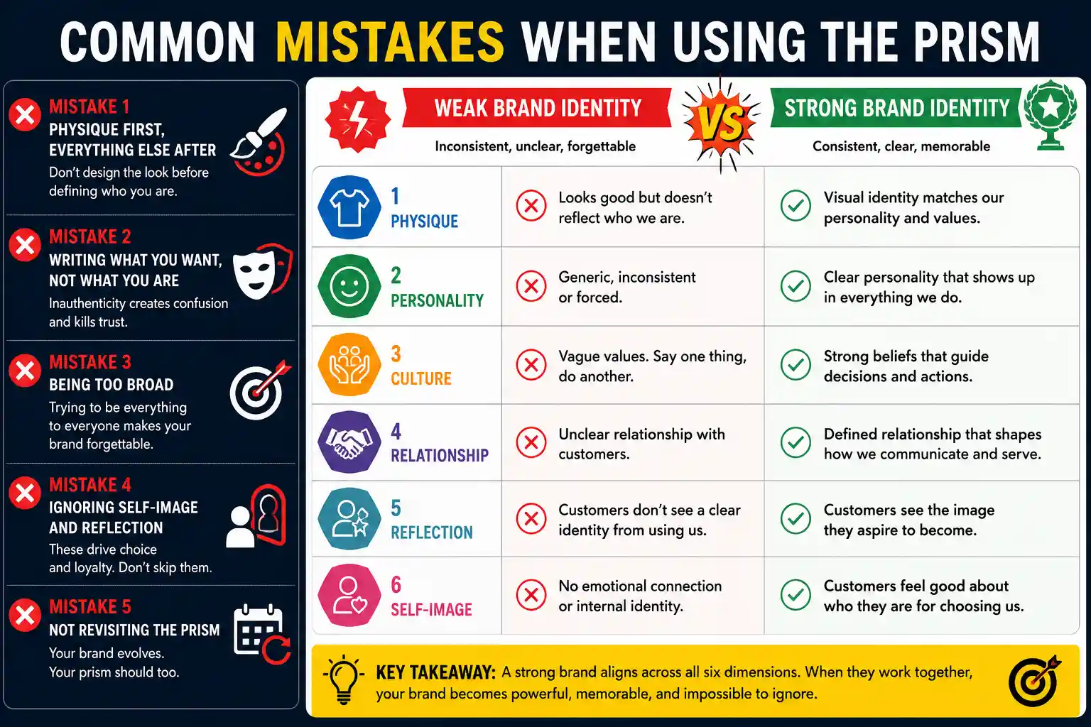 Brand Identity Prism Mistakes