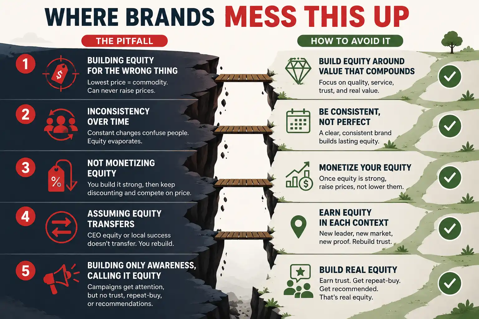 Brand Equity Building Pitfalls
