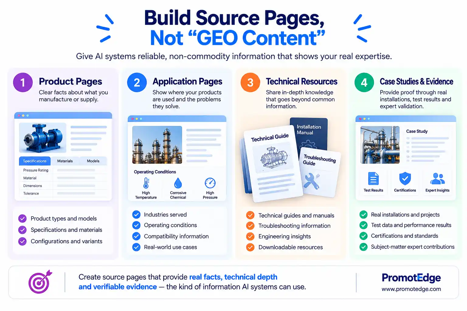 Build Source Pages, Not GEO Content